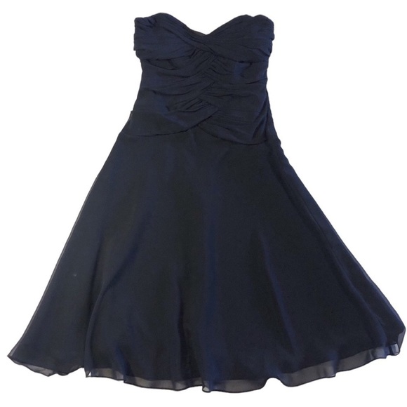 🌺WHBM Chiffon Strapless Dress 0🌺 - Picture 2 of 7